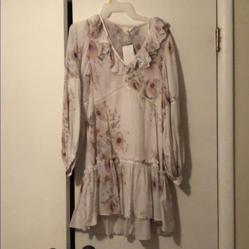 H&M long sleeve dress with flowers